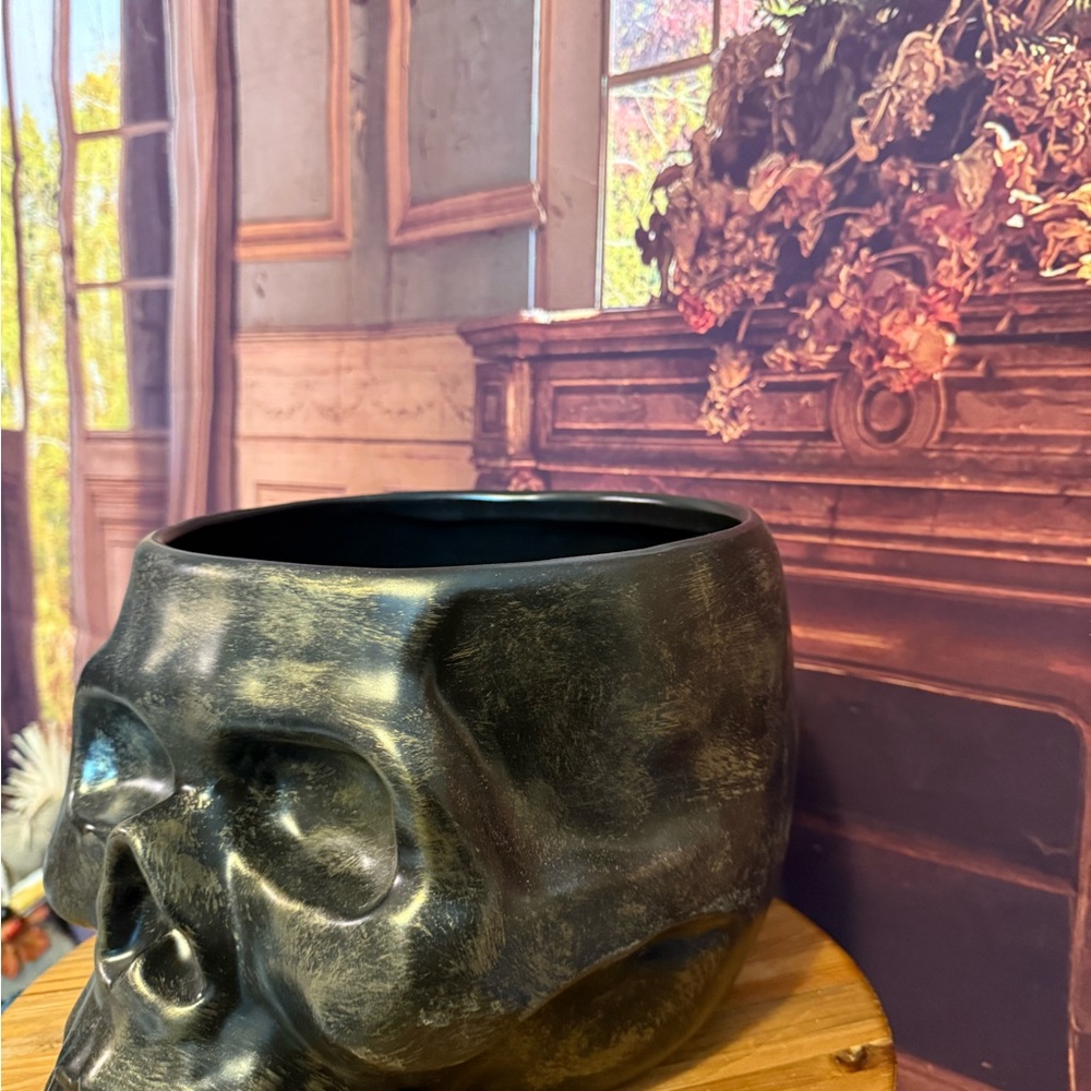 Williams Sonoma Halloween Skull Punch Bowl Retired Rare Party Spooky NWT - Picture 5 of 13